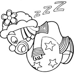Desenho de Patati Patata para colorir e imprimir: número 9