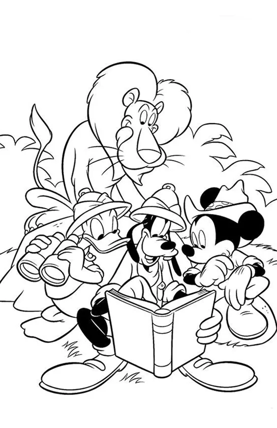 Desenho de Pateta para colorir e imprimir: número 2