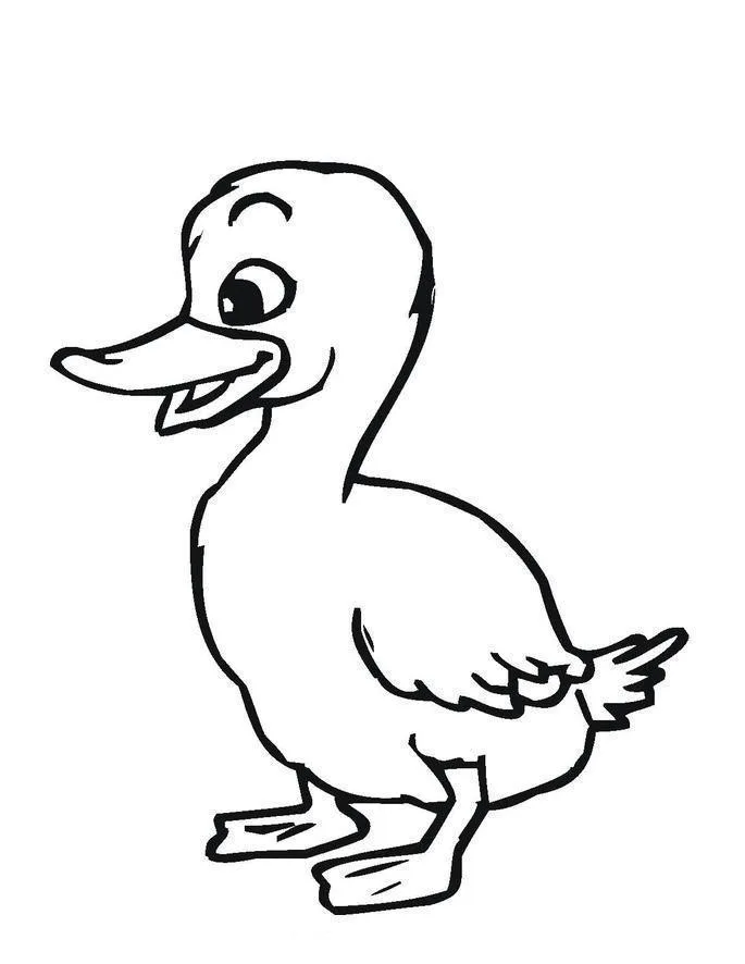Desenho de Patinhos para colorir e imprimir: número 10