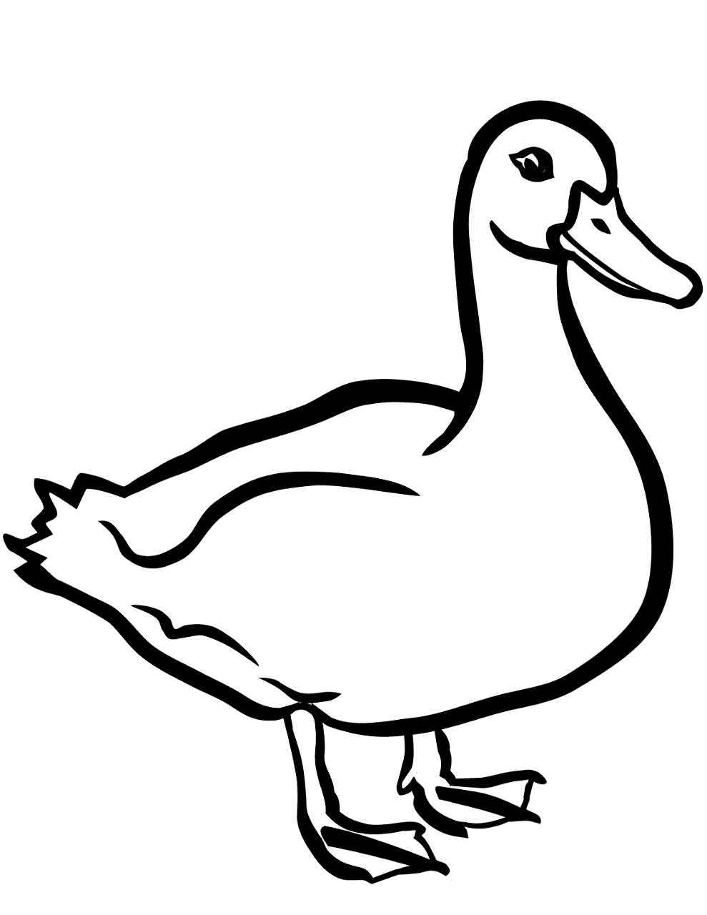 Desenho de Patos para colorir e imprimir: número 12