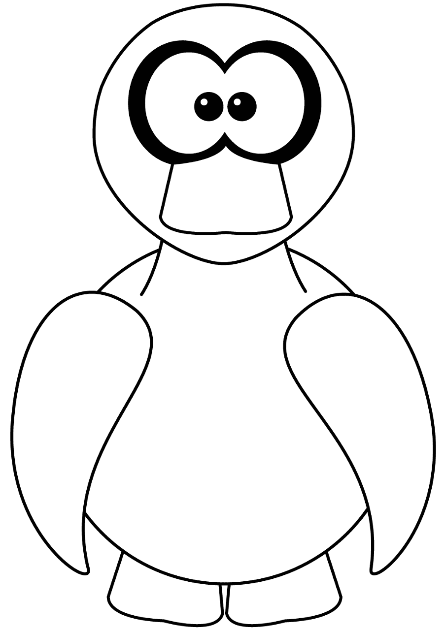 Desenho de Patos para colorir e imprimir: número 21