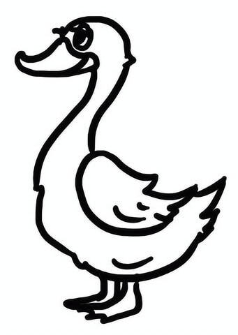 Desenho de Patos para colorir e imprimir: número 22