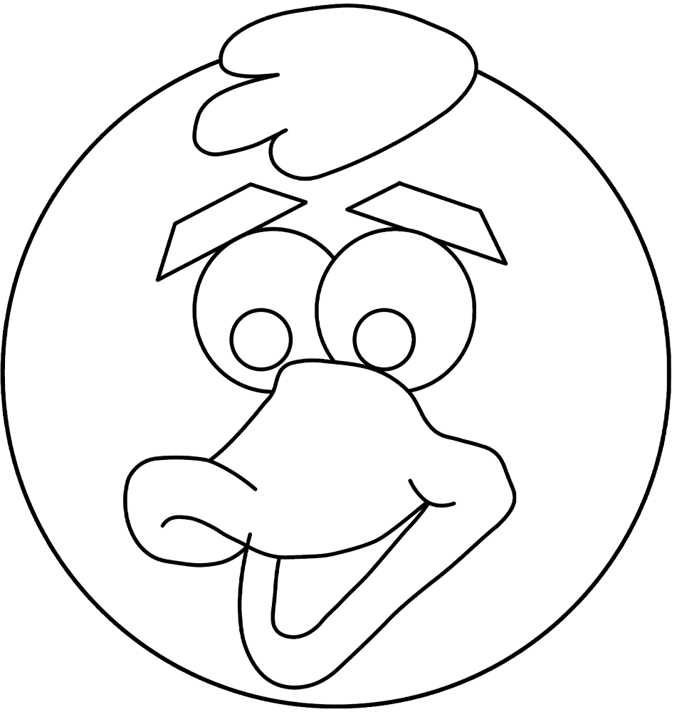 Desenho de Patos para colorir e imprimir: número 26