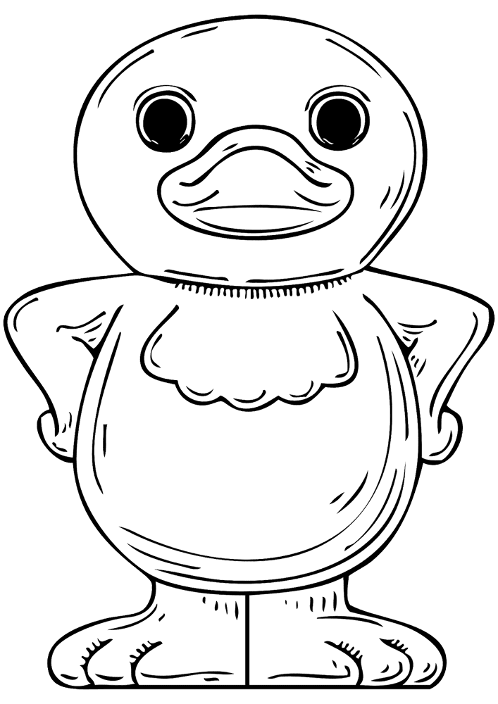 Desenho de Patos para colorir e imprimir: número 27