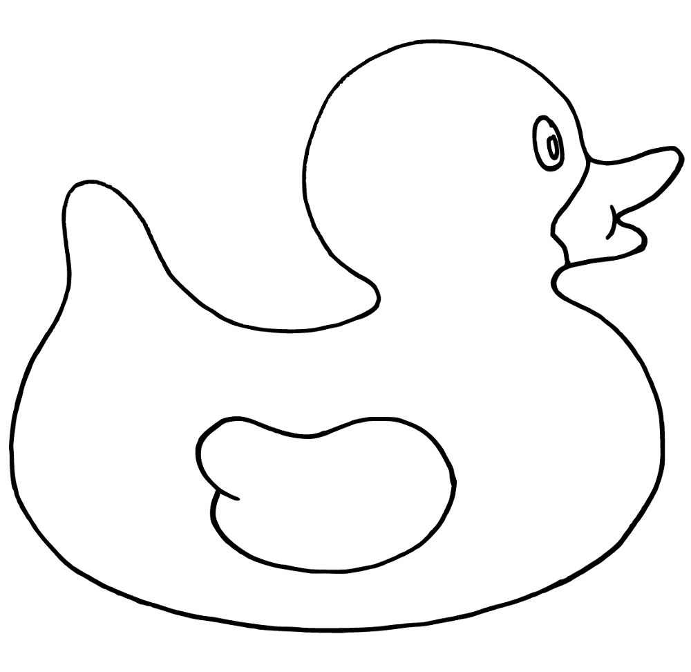Desenho de Patos para colorir e imprimir: número 43