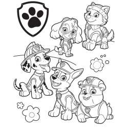 Desenho de Patrulha Canina para colorir e imprimir: número 12