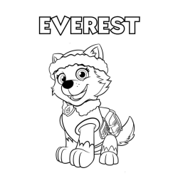 Desenho de Patrulha Canina para colorir e imprimir: número 13