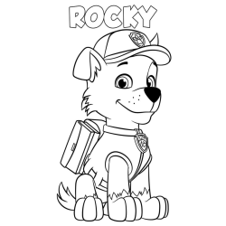 Desenho de Patrulha Canina para colorir e imprimir: número 14