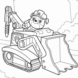 Desenho de Patrulha Canina para colorir e imprimir: número 22