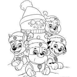 Desenho de Patrulha Canina para colorir e imprimir: número 23