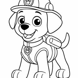 Desenho de Patrulha Canina para colorir e imprimir: número 24