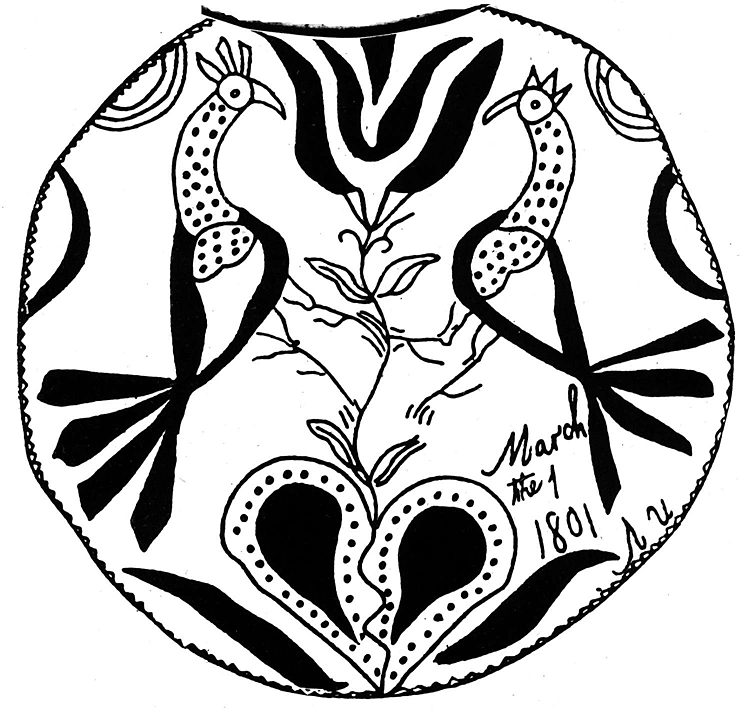 Desenho de Pavões para colorir