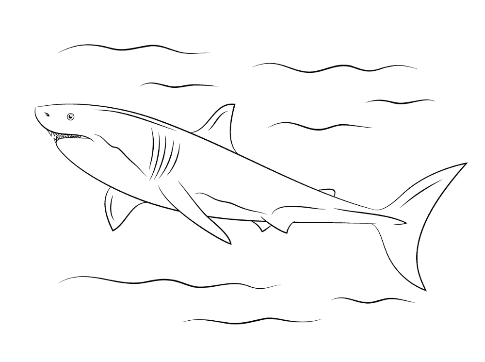 Desenho de Peixes para colorir e imprimir: número 24