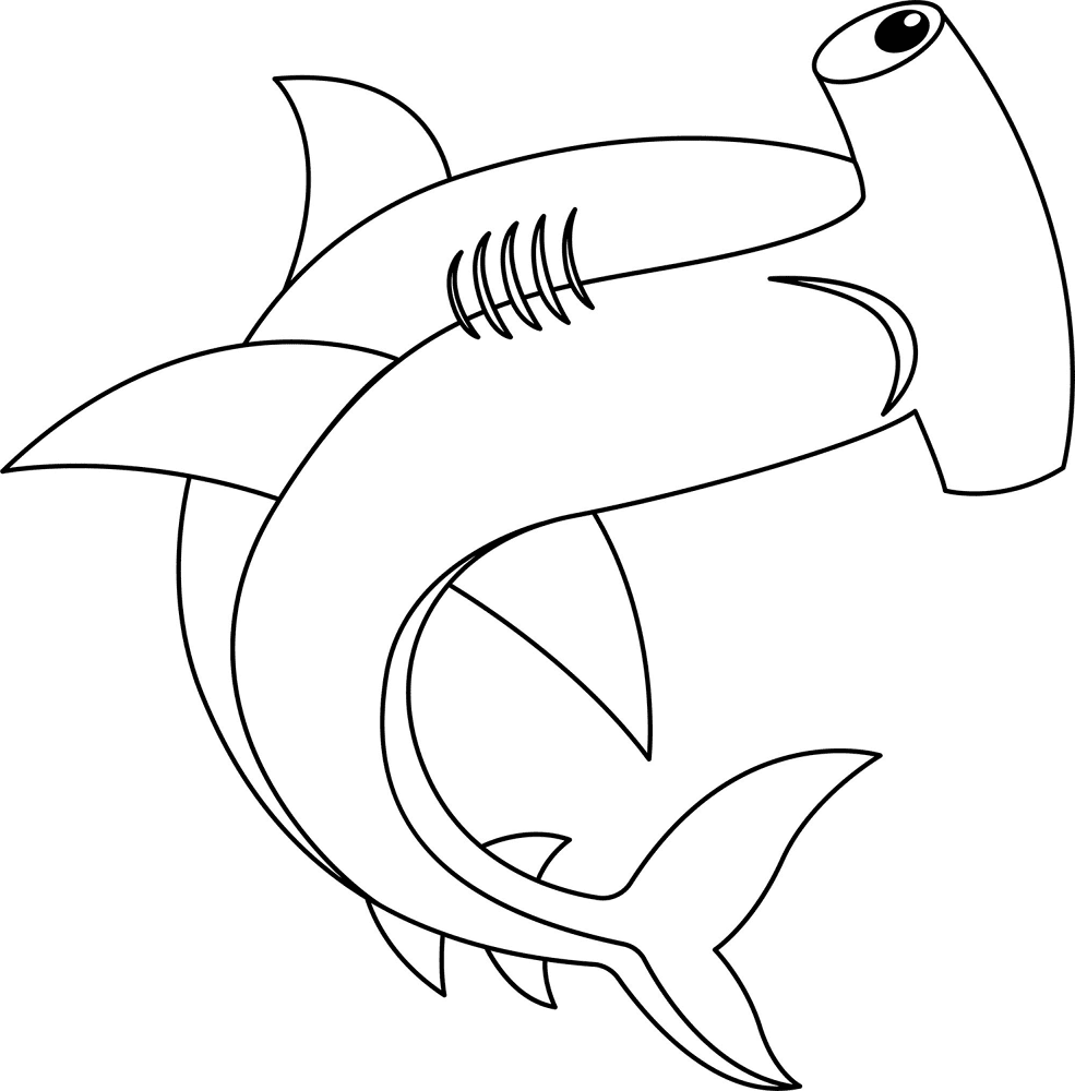 Desenho de Peixes para colorir e imprimir: número 27
