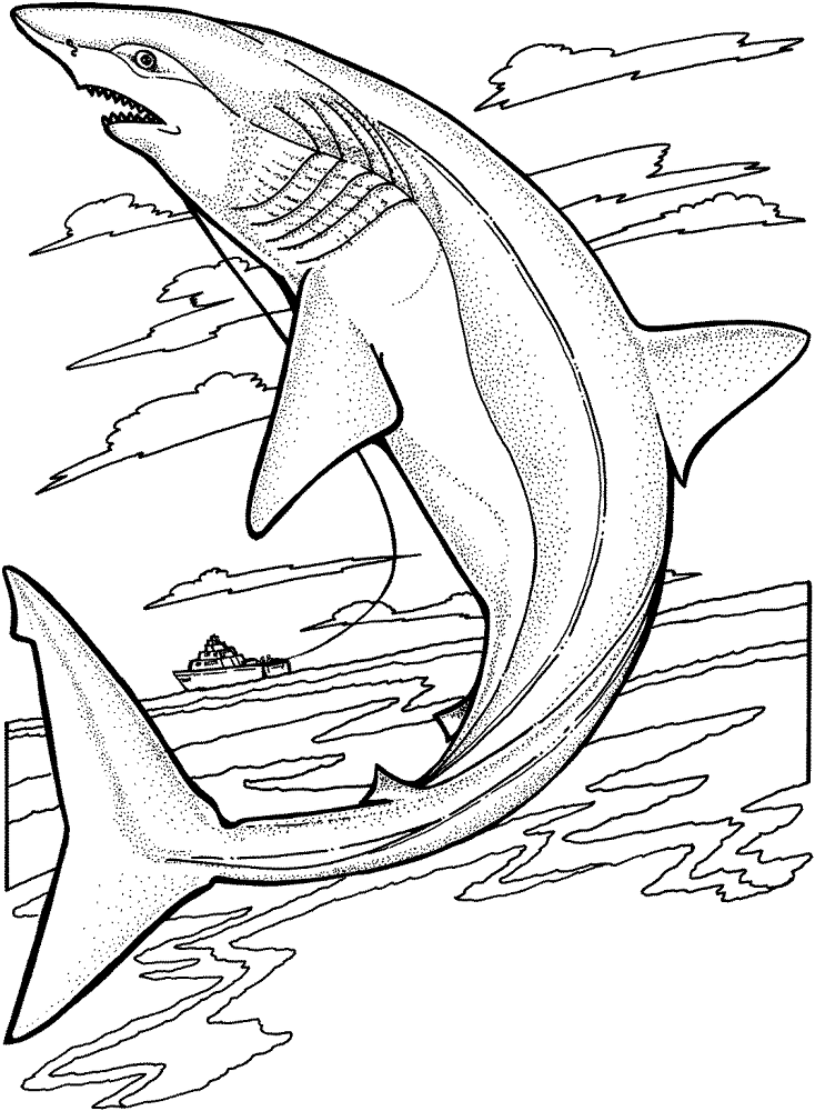Desenho de Peixes para colorir e imprimir: número 32