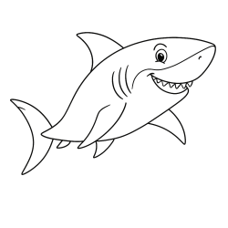 Desenho de Peixes para colorir e imprimir: número 43