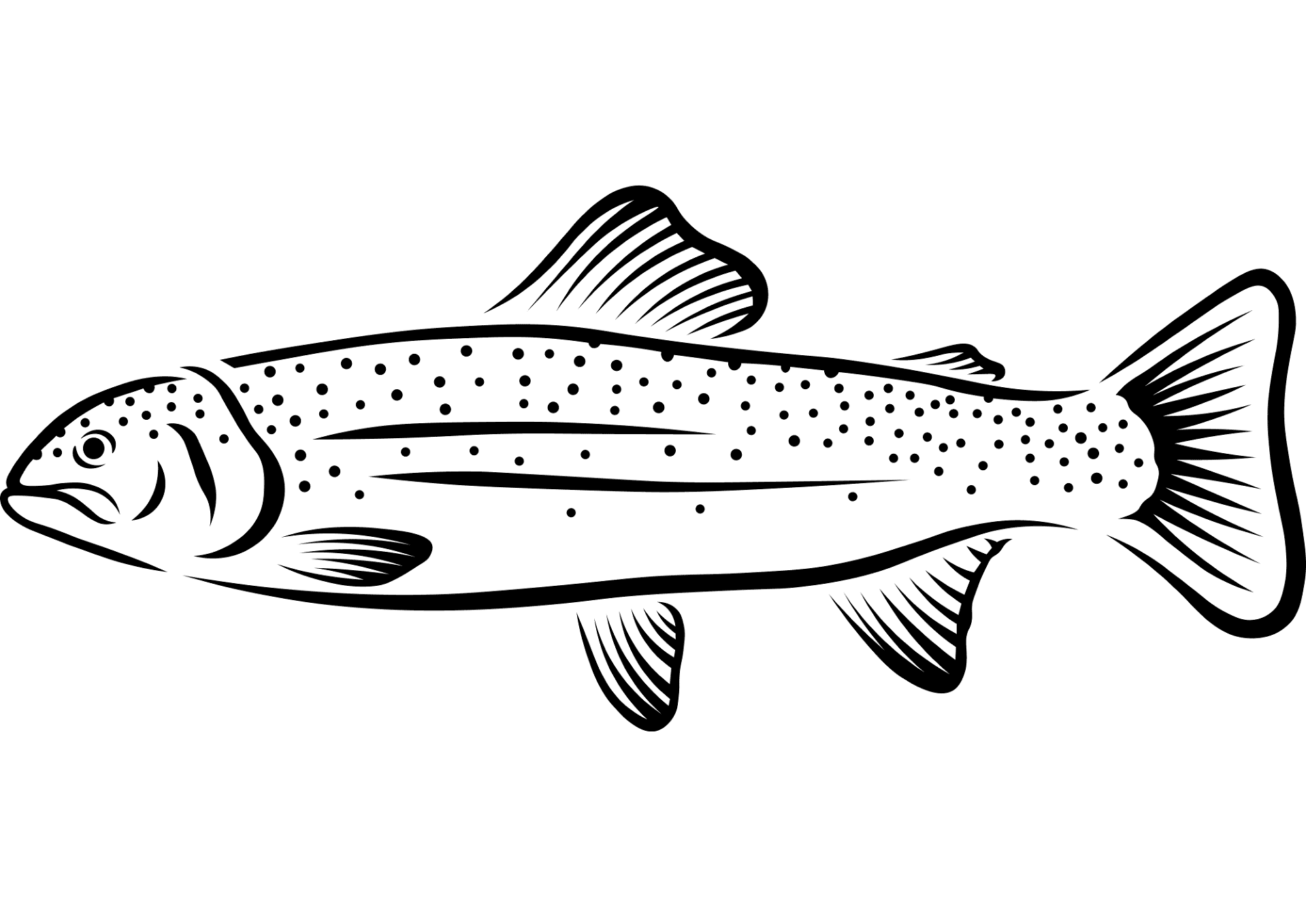 Desenho de Peixes para colorir