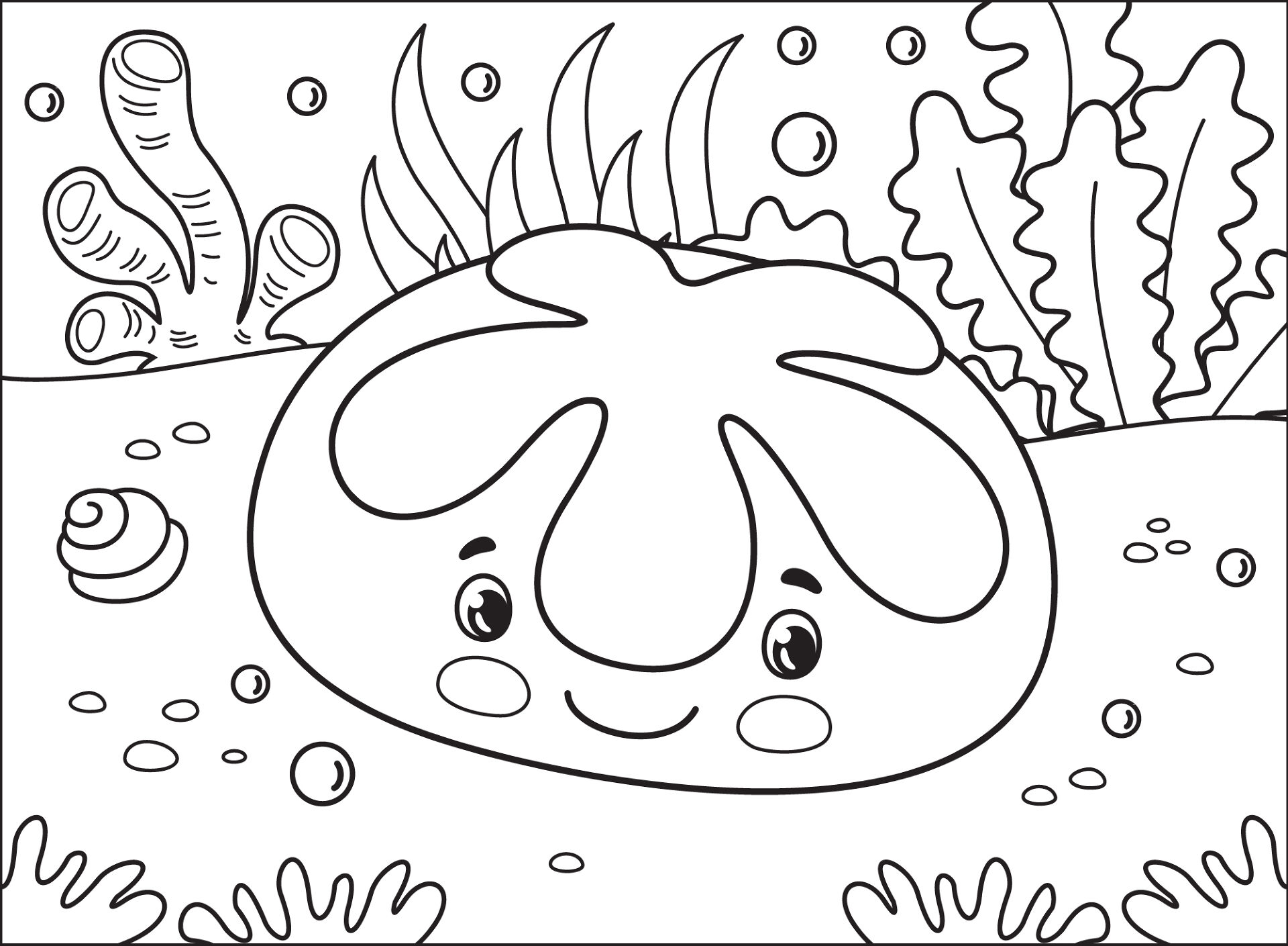 Desenho de Peixes para colorir