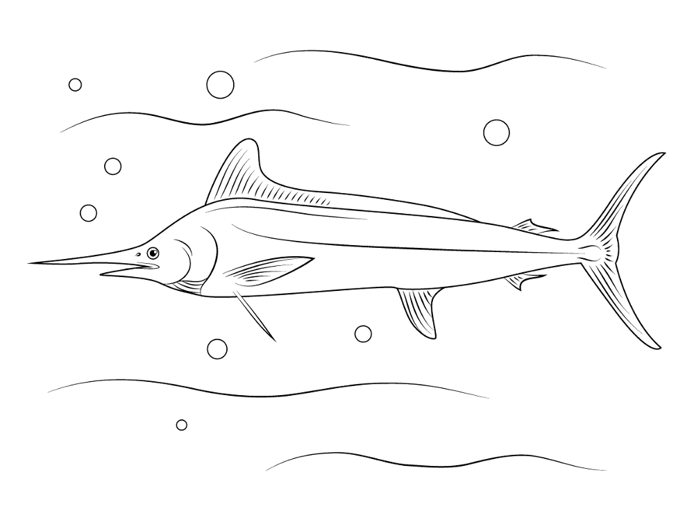 Desenho de Peixes para colorir