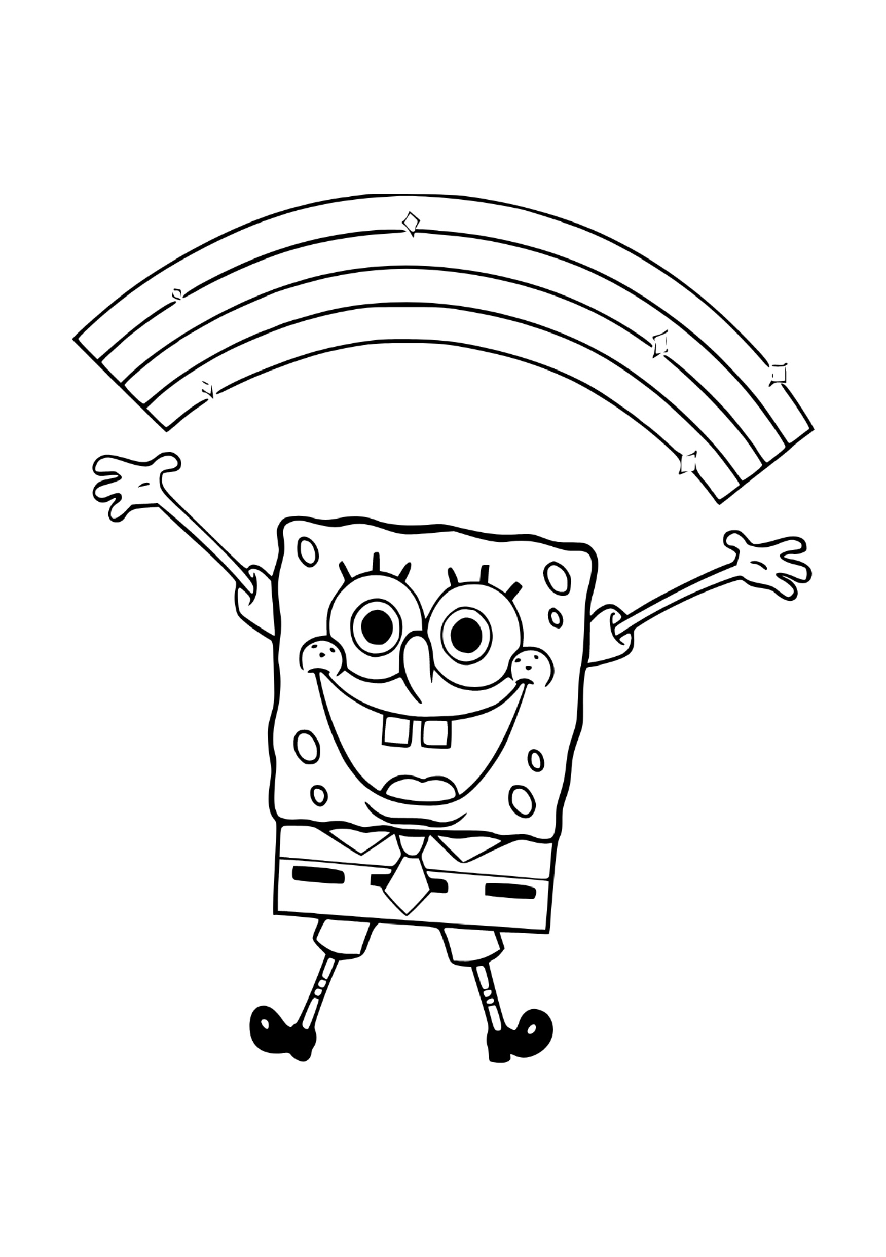 Desenho de Peixonauta para colorir e imprimir: número 9