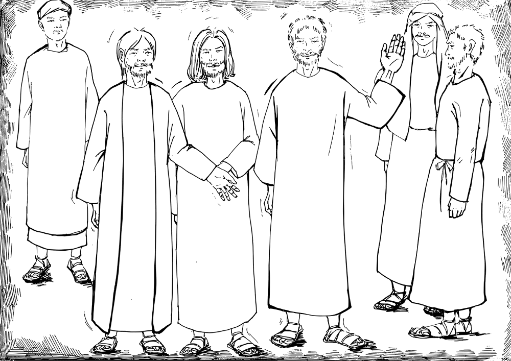 Desenho de Pentecostes para colorir e imprimir: número 2