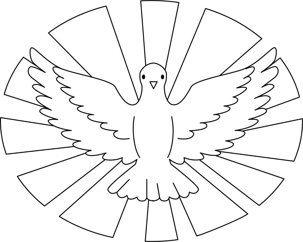 Desenho de Pentecostes para colorir e imprimir: número 14