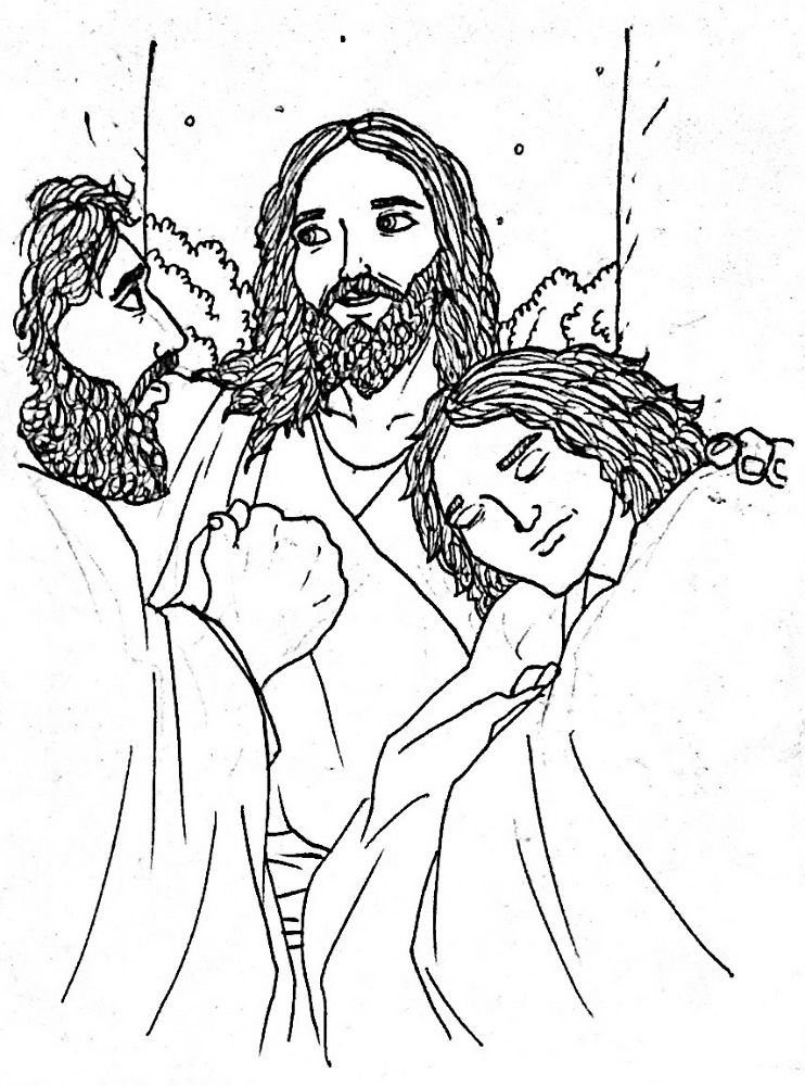 Desenho de Pentecostes para colorir e imprimir: número 22