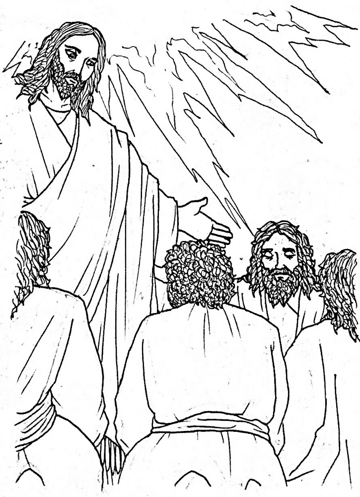 Desenho de Pentecostes para colorir e imprimir: número 23