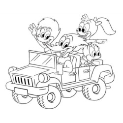 Desenho de Pica Pau para colorir e imprimir: número 8