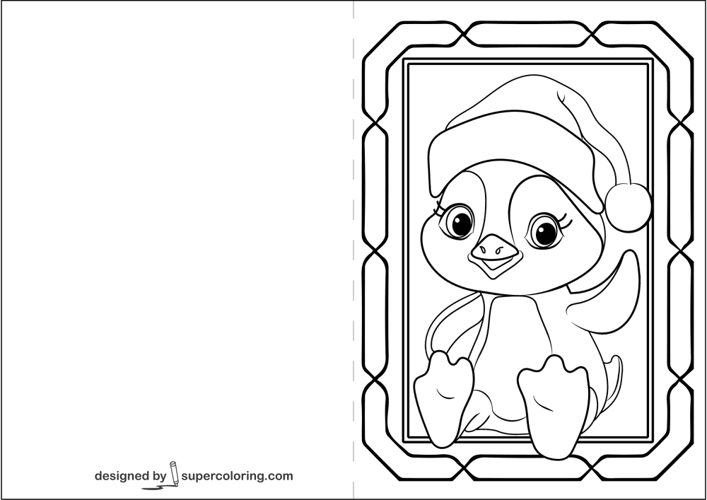Desenho de Pinguins para colorir e imprimir: número 32