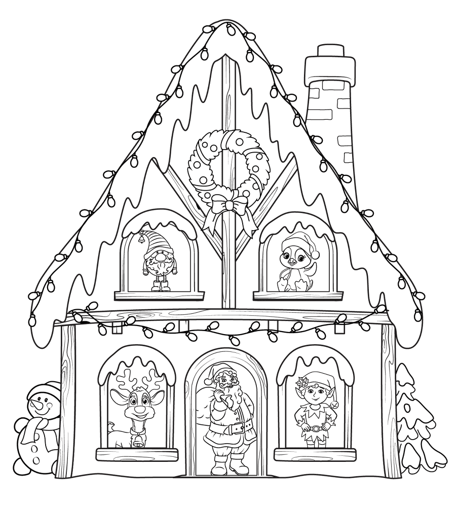 Desenho de Pinguins para colorir e imprimir: número 33