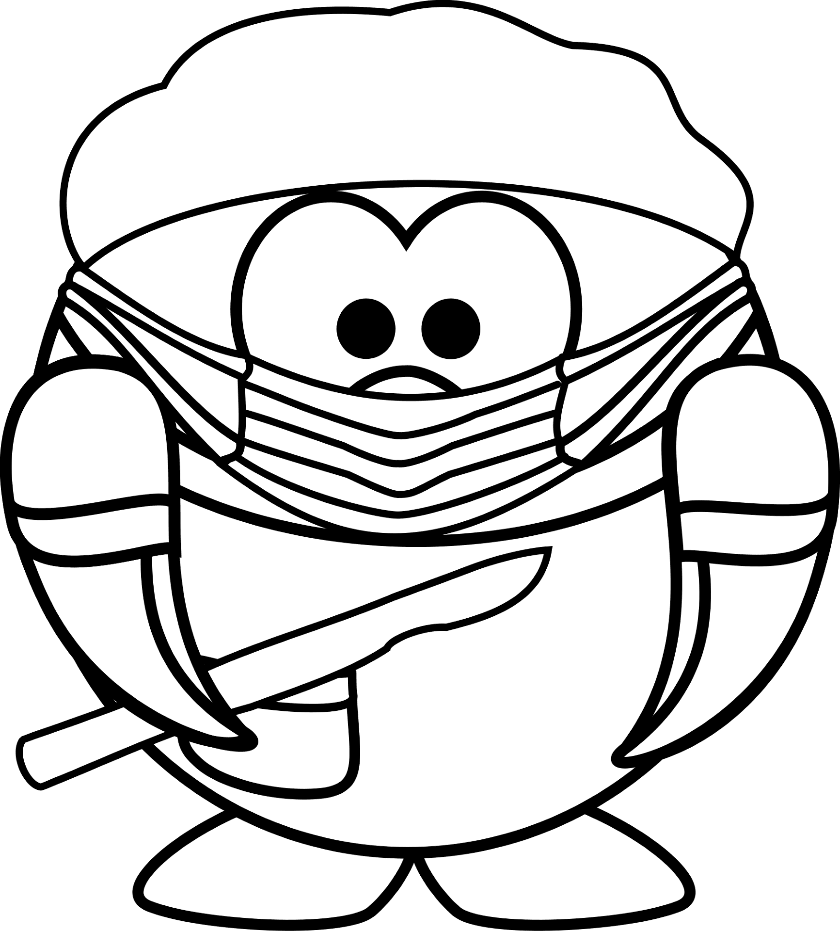 Desenho de Pinguins para colorir e imprimir: número 40