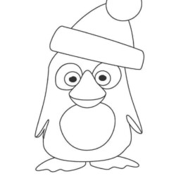 Desenho de Pinguins para colorir