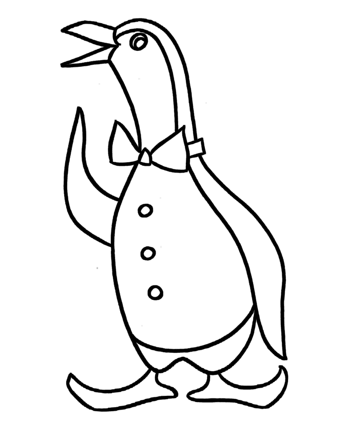 Desenho de Pinguins para colorir