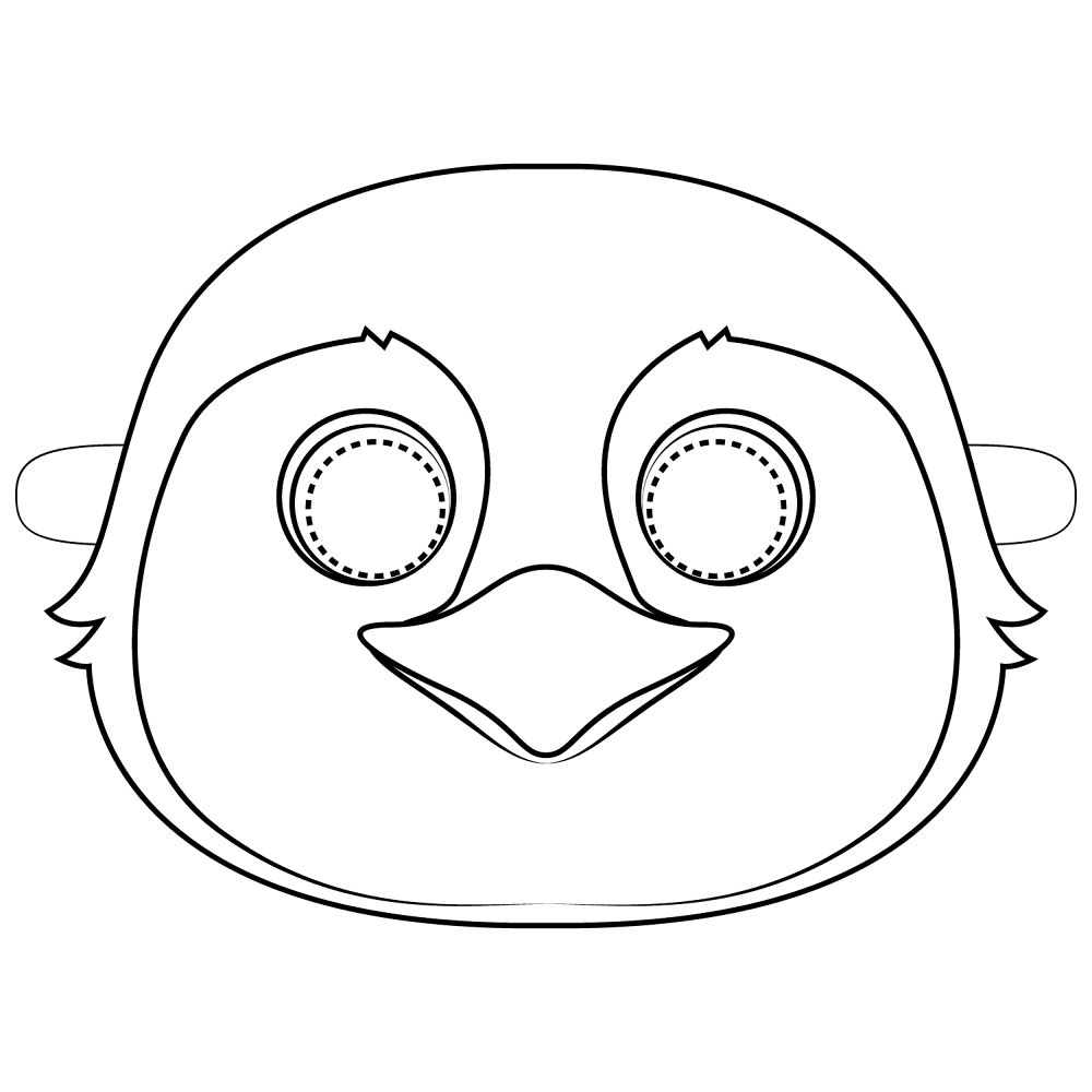 Desenho de Pinguins para colorir