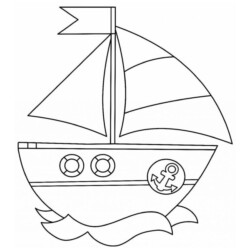 Desenho de Pipa para colorir e imprimir: número 1