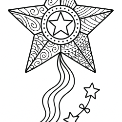Desenho de Pipa para colorir e imprimir: número 16