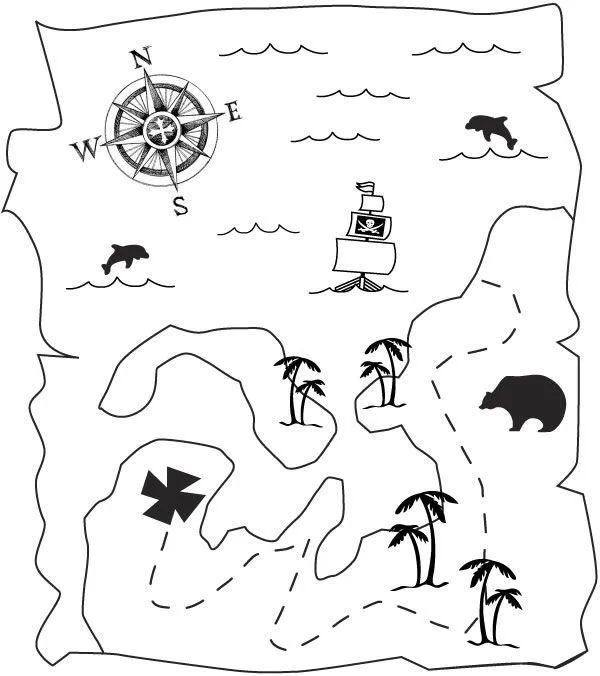 Desenho de Piratas para colorir e imprimir: número 7