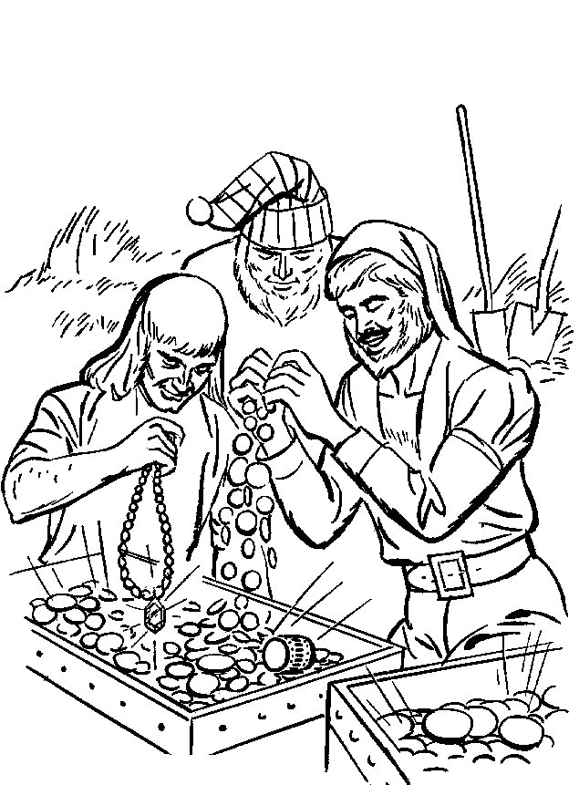 Desenho de Piratas para colorir e imprimir: número 15