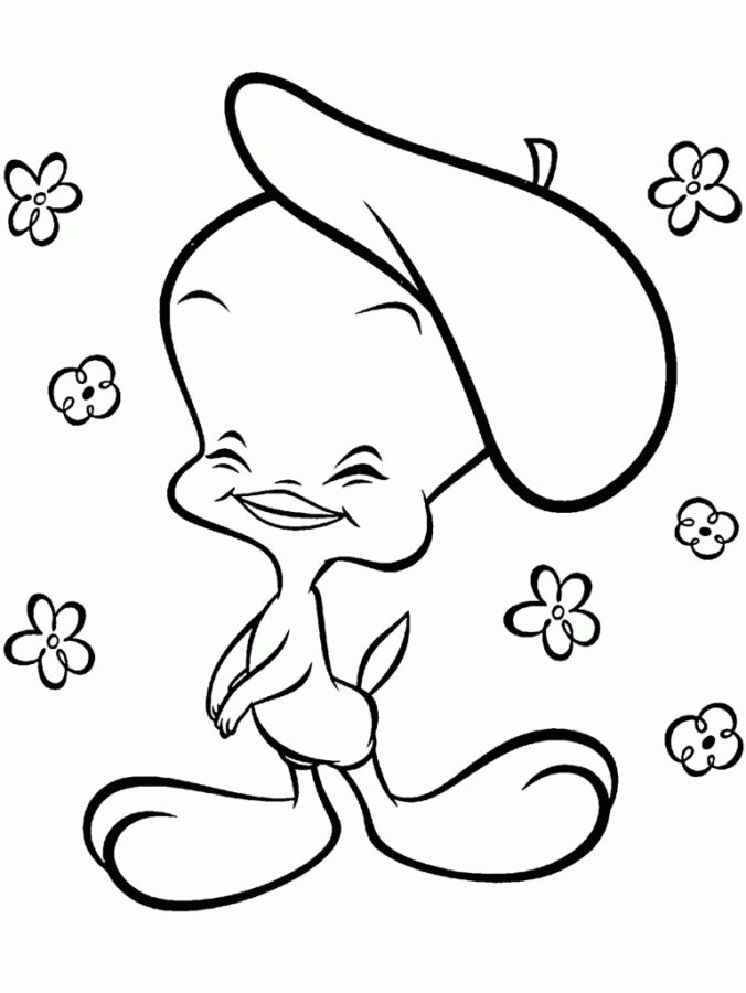Desenho de Piu Piu para colorir e imprimir: número 2