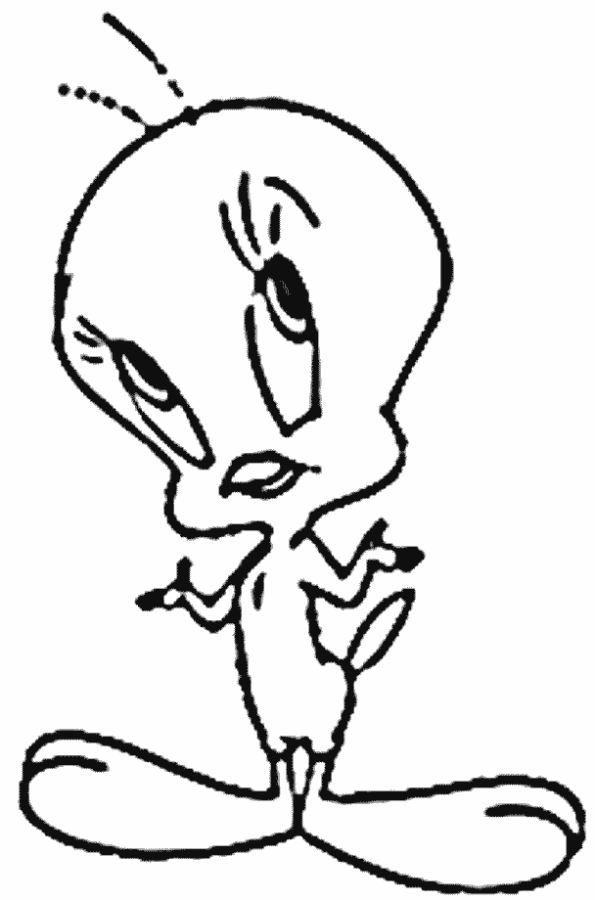 Desenho de Piu Piu para colorir e imprimir: número 3