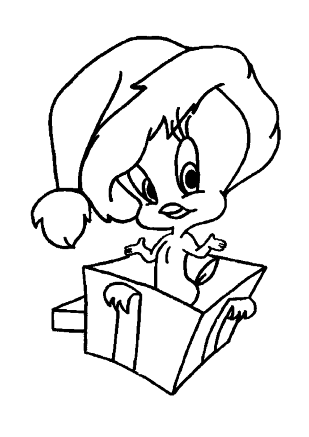Desenho de Piu Piu para colorir e imprimir: número 4