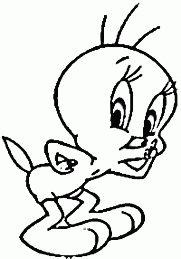 Desenho de Piu Piu para colorir e imprimir: número 8