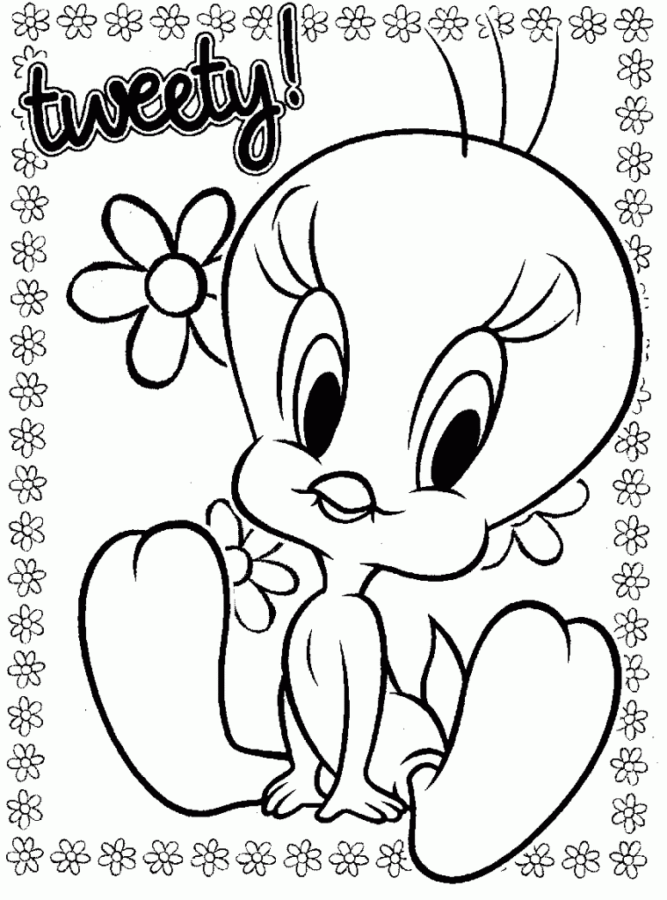 Desenho de Piu Piu para colorir e imprimir: número 10