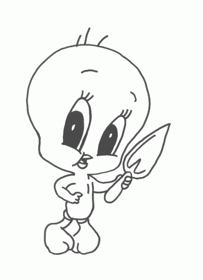 Desenho de Piu Piu para colorir e imprimir: número 11