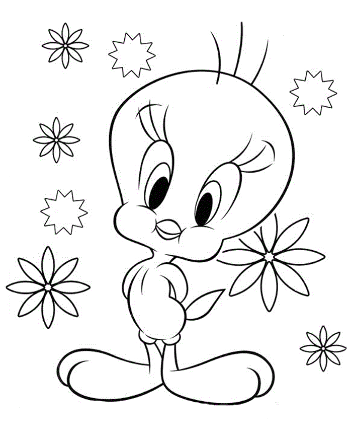 Desenho de Piu Piu para colorir e imprimir: número 14