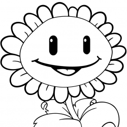 Desenho de Plants Vs Zombies para colorir e imprimir: número 7