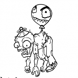Desenho de Plants Vs Zombies para colorir e imprimir: número 19