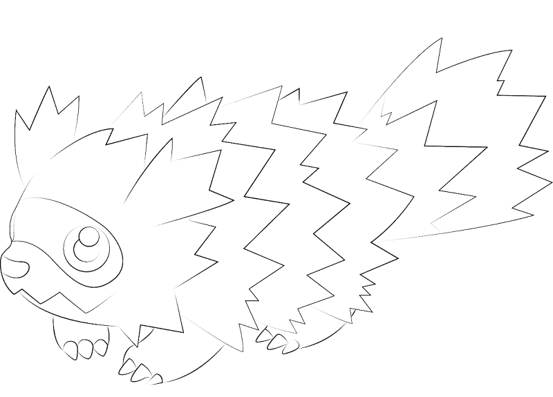 Desenho de Pokémon para colorir e imprimir: número 1