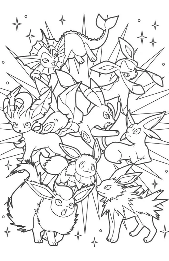 Desenho de Pokémon para colorir e imprimir: número 5